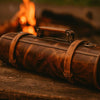 Tuscania Leather Knife Roll - Crunchy - Aaron Leather Goods