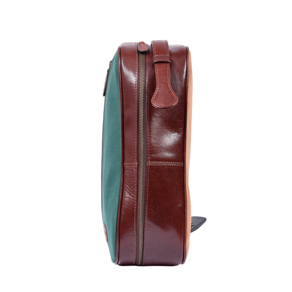 Two - Tone Premium Leather Shoe Bag - Aaron Leather Goods