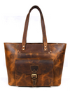 Brittany Travel Tote Bag – Caramel Brown