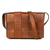 Cieza Sling Bag - Caramel Brown ( Upcycled Leather ) - Aaron Leather Goods 