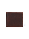 Cuenca Leather Bifold Mens Wallet - Walnut Brown