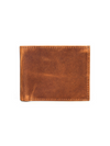 Cuenca Leather Bifold Mens Wallet - Caramel Brown