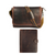 Boulder Leather Messenger Bag & Organizer Combo - Brown