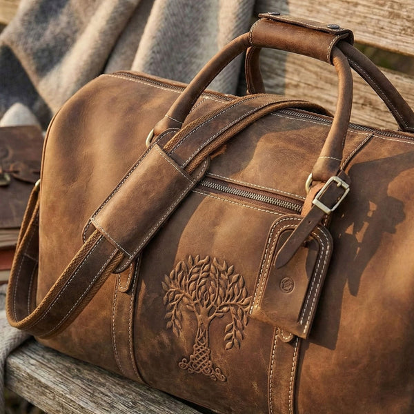 US Ranger Recon Leather Duffle Bag - Aaron Leather Goods