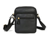 Venture Leather Messenger Bag - Black - Aaron Leather Goods Inc