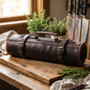 Vicenza Leather Knife Roll - Walnut Brown - Aaron Leather Goods