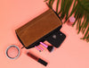 Victoria Leather Clutch - Caramel - Aaron Leather Goods Inc
