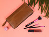 Victoria Leather Clutch - Caramel - Aaron Leather Goods Inc