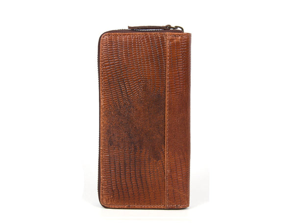 Victoria Leather Clutch - Gingerbread - Aaron Leather Goods Inc