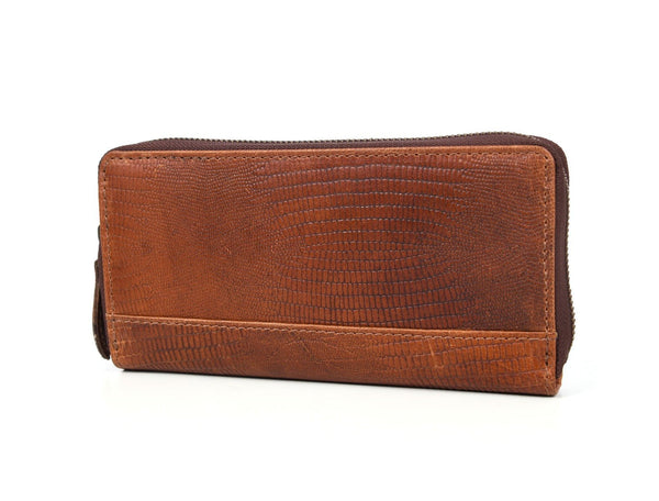Victoria Leather Clutch - Gingerbread - Aaron Leather Goods Inc