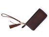 Victoria Leather Clutch - Walnut Brown - Aaron Leather Goods Inc