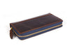 Victoria Leather Clutch - Walnut Brown - Aaron Leather Goods Inc