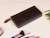 Victoria Leather Clutch - Walnut Brown - Aaron Leather Goods Inc