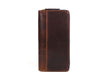 Victoria Leather Clutch - Walnut Brown - Aaron Leather Goods Inc