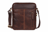 Vintage Brown Leather Crossbody Sling Bag - Aaron Leather Goods Inc