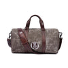 Vintage Canvas & Leather Duffle Bag for Travel and Gym - Aaron Leather Goods