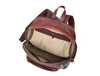Vintage Full Grain Leather Backpack & Studded Leather Belt Gift Set for Men and Women - Aaron Leather Goods Inc