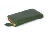 Vintage Full - Grain Leather Zip Wallet | Compact Travel Wallet for Men & Women - Aaron Leather Goods