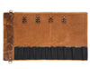 Vintage Leather Knife Roll Bag with Shoulder Strap – Chef Tool Organizer - Aaron Leather Goods Inc