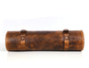 Vintage Leather Knife Roll Bag with Shoulder Strap – Chef Tool Organizer - Aaron Leather Goods Inc