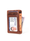 Utrera Leather Credit Card Holder - Berry