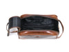 Omaha Leather Toiletry Bag - Hickory Brown