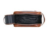 Omaha Leather Toiletry Bag - Hickory Brown