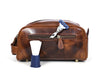 Omaha Leather Toiletry Bag - Hickory Brown