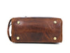 Omaha Leather Toiletry Bag - Hickory Brown