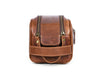 Omaha Leather Toiletry Bag - Hickory Brown