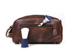 Omaha Leather Toiletry Bag - Walnut Brown