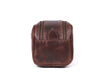 Omaha Leather Toiletry Bag - Walnut Brown