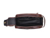 Omaha Leather Toiletry Bag - Walnut Brown