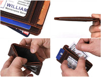 Utrera Leather Credit Card Holder - Walnut Brown