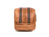 Tampa Leather Toiletry Bag - Copper Brown