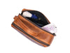 Manresa Leather Toiletry Bag - Caramel Brown