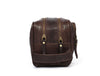 Barcelona Leather Toiletry Bag - Walnut Brown