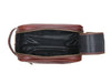 Omaha Leather Toiletry Bag - Pecan Brown