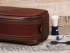 Omaha Leather Toiletry Bag - Pecan Brown - Aaron Leather Goods 