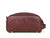 Omaha Leather Toiletry Bag - Pecan Brown - Aaron Leather Goods 