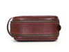 Omaha Leather Toiletry Bag - Pecan Brown - Aaron Leather Goods 