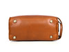 Omaha Leather Toiletry Bag - Cinnamon Brown