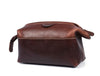 Normandy Leather Toiletry Bag – Walnut Brown