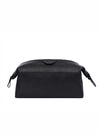 Normandy Leather Toiletry Bag - Raven Black