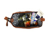 Normandy Leather Toiletry Bag - Caramel Brown