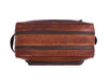 Barcelona Leather Toiletry Bag - Caramel Brown