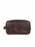 Vacone Leather Toiletry Bag - Walnut Brown - Aaron Leather Goods 