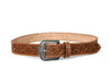 Newport Leather Belt - Caramel Brown