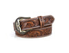 Carmel Leather Belt & Wallet Gift Combo - Brown