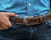 Carmel Leather Belt & Wallet Gift Combo - Brown